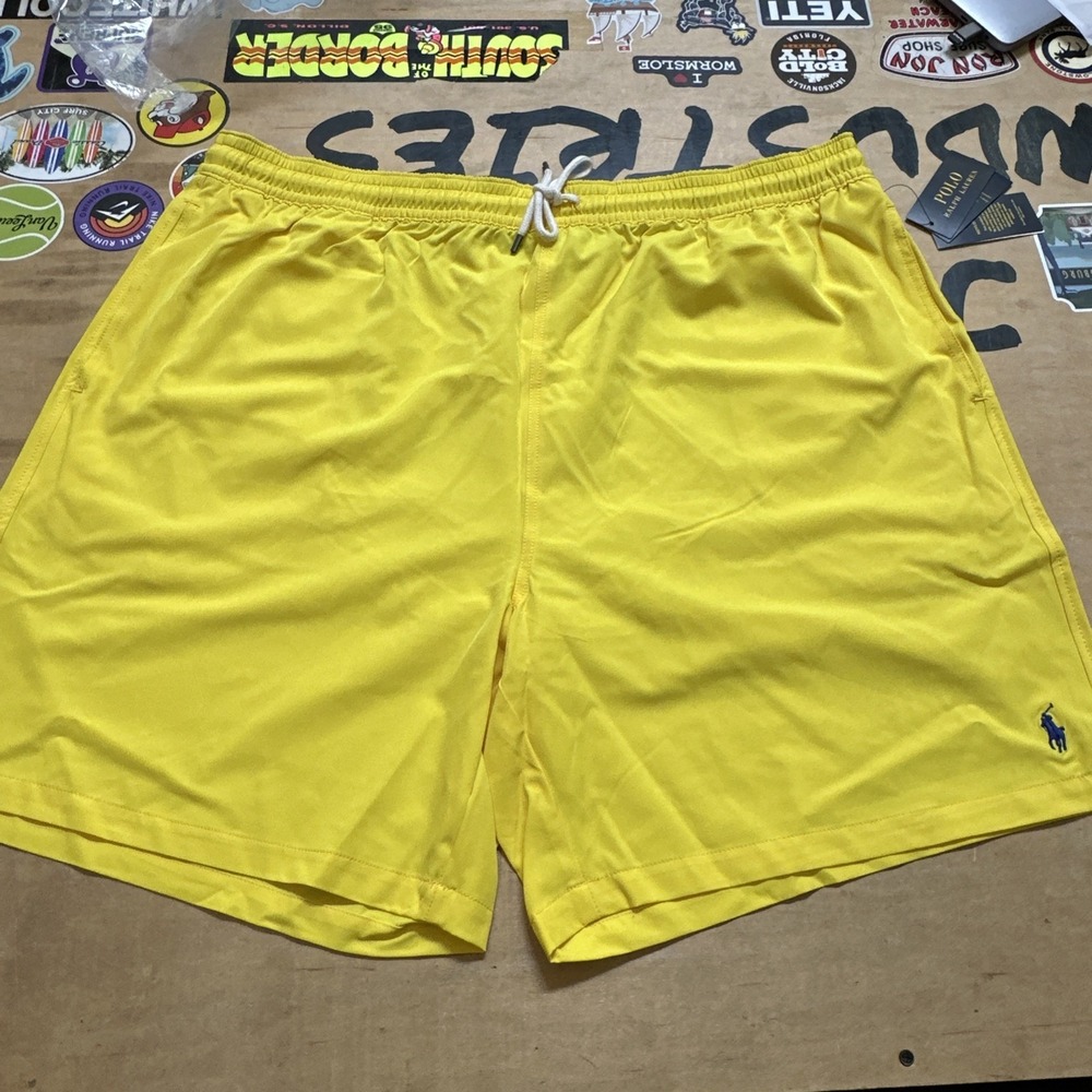 Polo Ralph Lauren Classic Bathing Suit Big & Tall Yellow New SIZE XLT